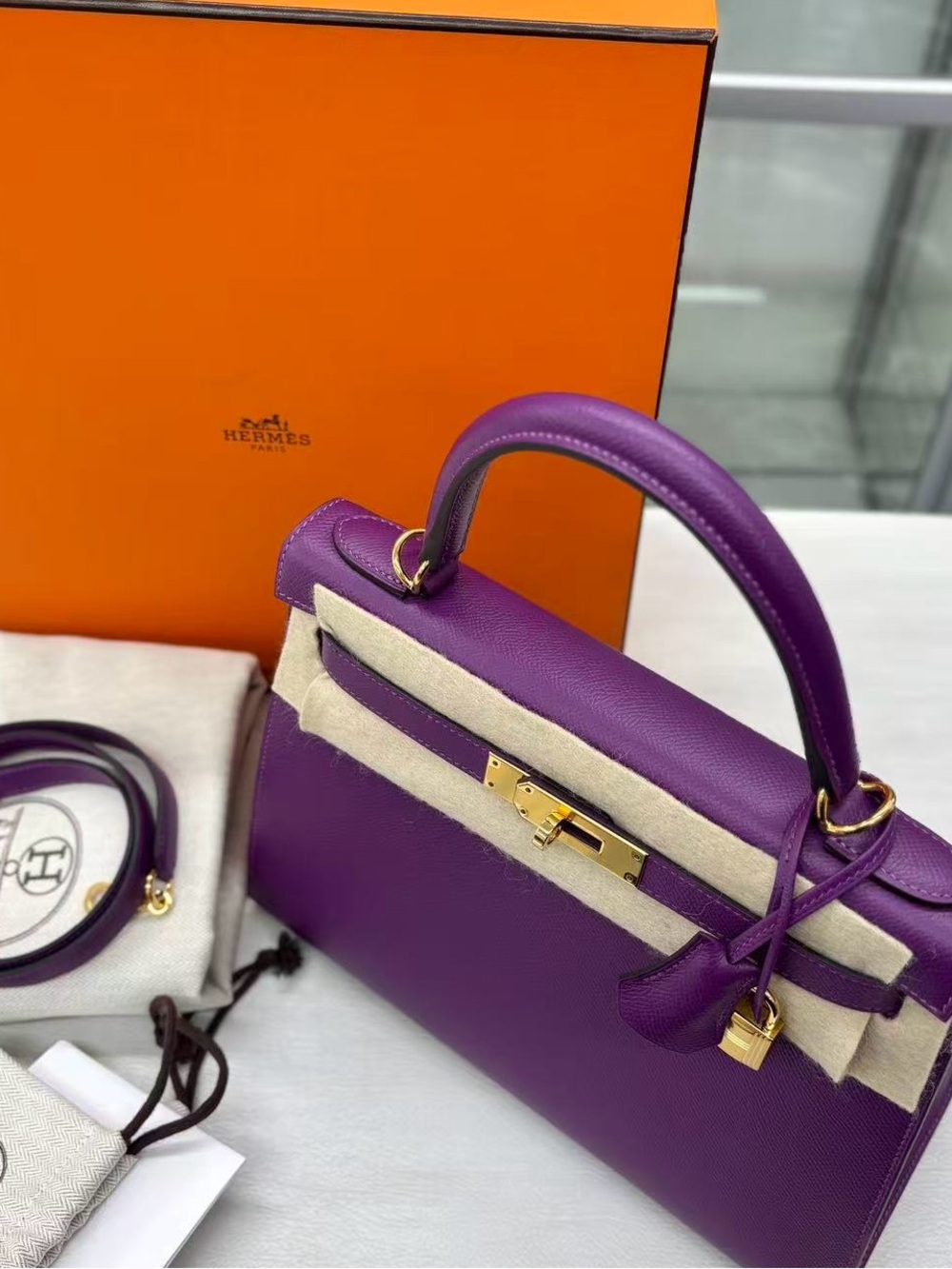 Hermes Epsom Kelly Sellier 28 Anemone - Picture 5 of 16